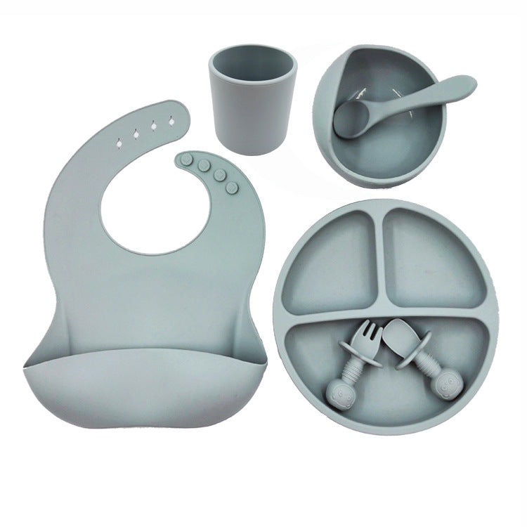 Baby Cutlery Set Silicone Bib Silicone Cup Spoon