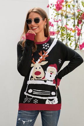 Santa Claus Reindeer Christmas Sweater